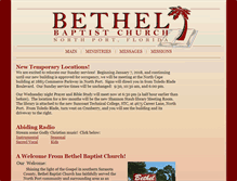 Tablet Screenshot of bethelbc.info